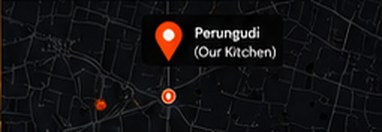 Map pin marking the Genghiz kitchen in Perungudi